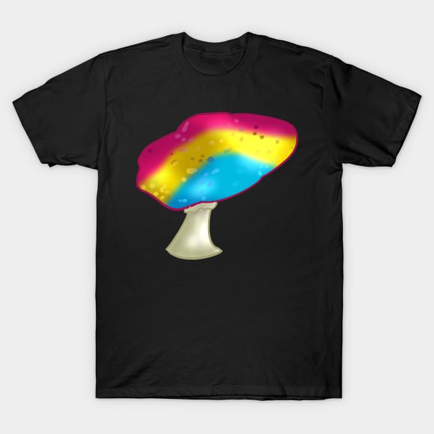 Pansexual LGBTQ Pride Mushroom T-Shirt by YouAreValid